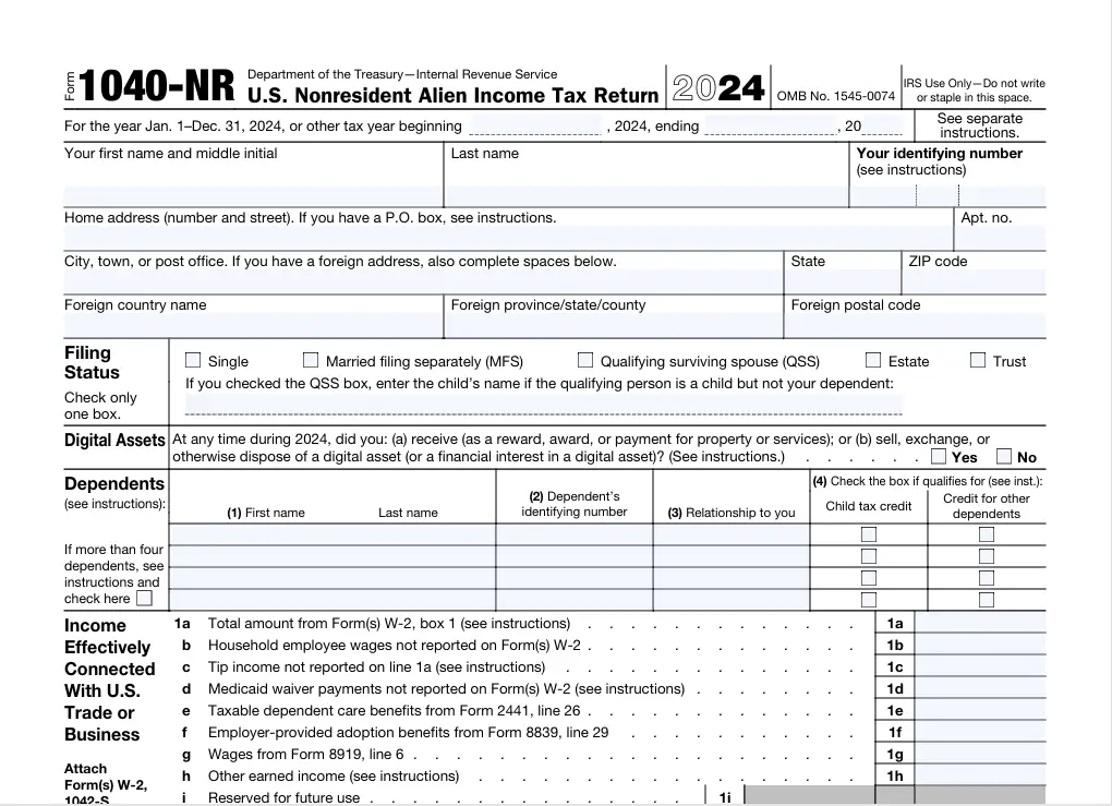 040-NR-U.S.-Non-Resident-Alient-Income-Tax-Return